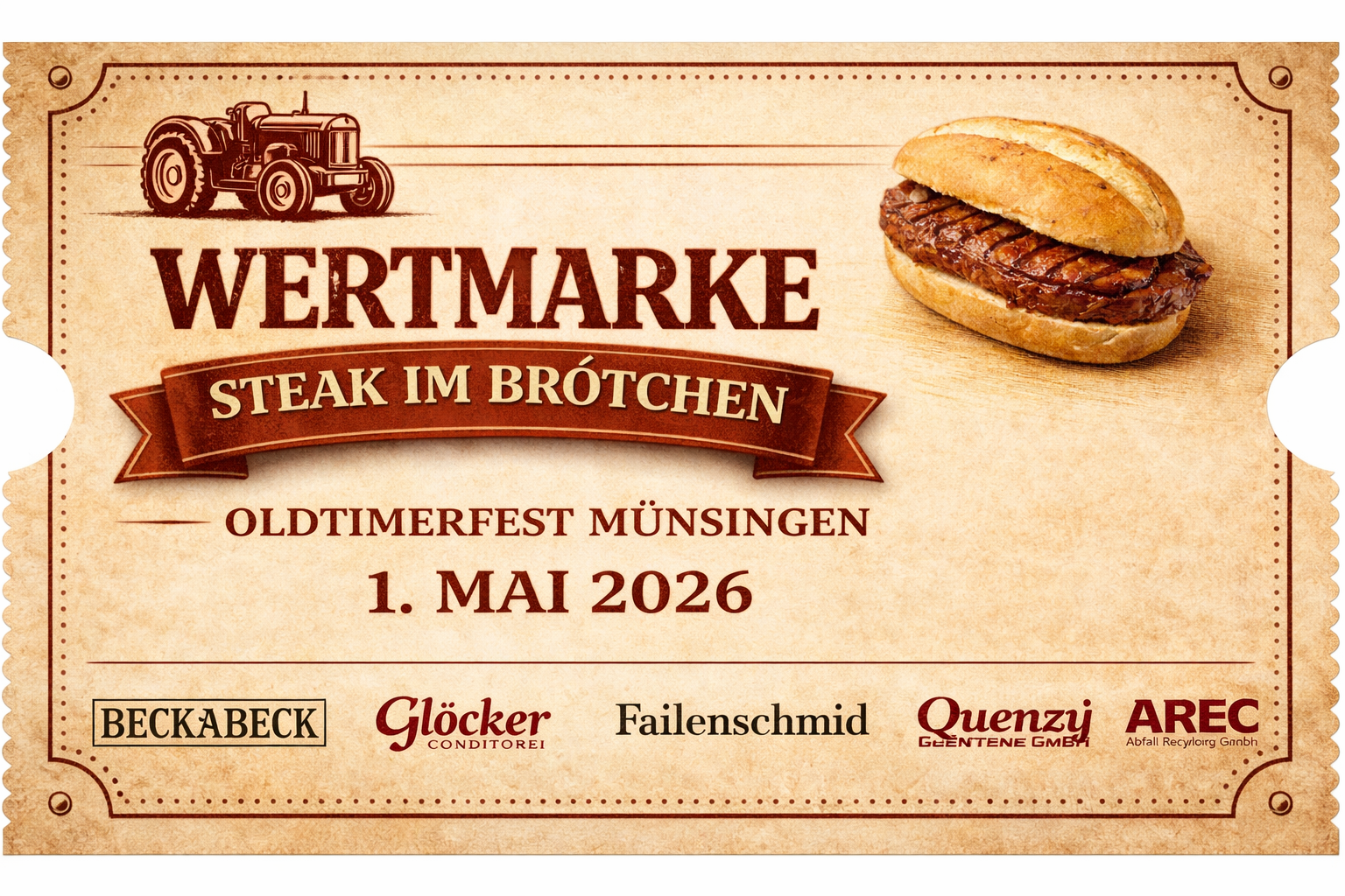 Steak im Brötchen